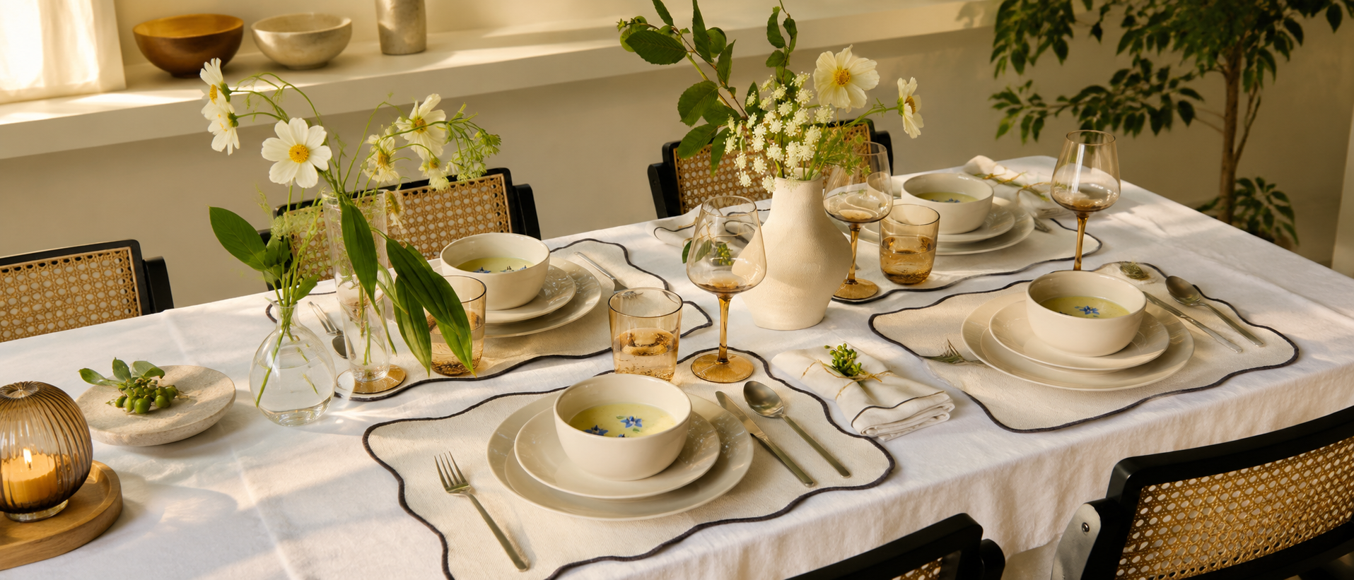 Thoughtfully styled everyday tableware
