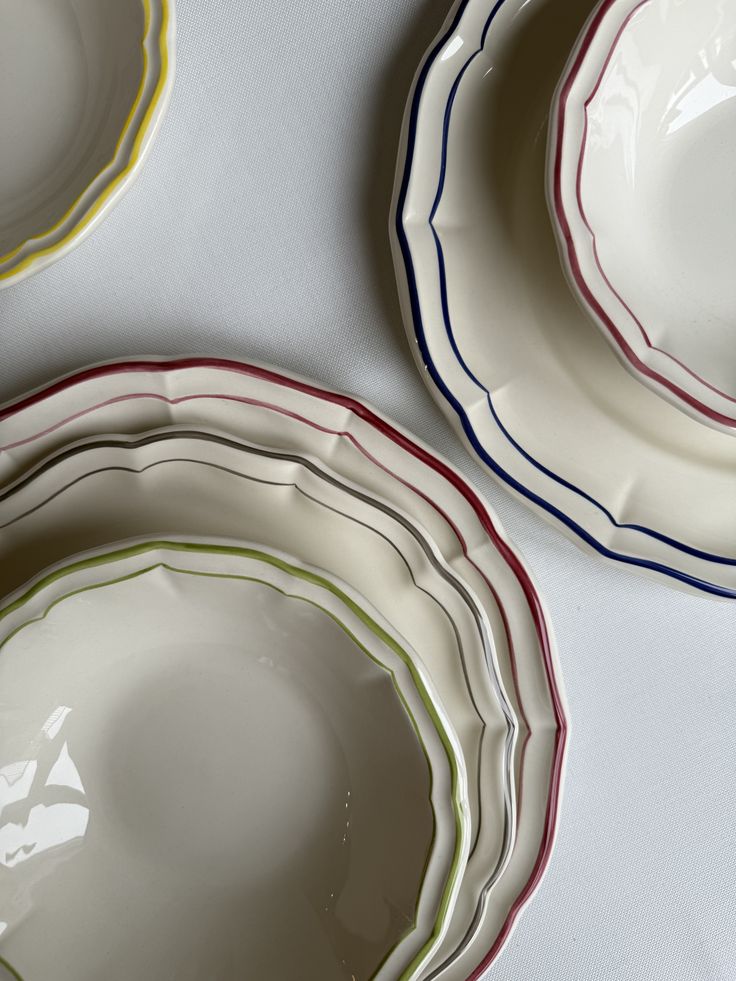 Tableware styled on an everyday table
